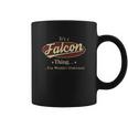 Falcon Name Falcon Family Name Crest Coffee Mug