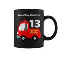 Fire Fighter Truck 13 Year Old Birthday | 13Th Bday Coffee Mug