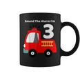 Fire Fighter Truck 3 Year Old Birthday | 3Th Bday Coffee Mug