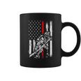 Firefighter Red Us Patriotic Funny Fireman American Flag Coffee Mug