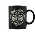 Fuck Around And Find Out Middle Finger Snake Head With Smoke Coffee Mug