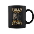 Fully Vaccinated By The Blood Of Jesus Lion God Christian V8 Coffee Mug