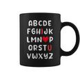 Funny Abc Alphabet I Love You Valentine Teacher Coffee Mug