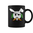 Funny Easter Bunny Pirate Scull Egg Hunting Rabbit Coffee Mug
