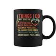 Funny Pickleball Heartbeat Things I Do In My Spare Time Coffee Mug