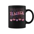 Funny Teacher Hearts Valentines Day Girls Women Teachers Coffee Mug