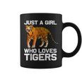 Funny Tiger Girl Design Kids Women Mom Tiger Love Wildlife Coffee Mug