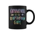 Grandma Of The Birthday Girl Tie Dye Colorful Bday Coffee Mug