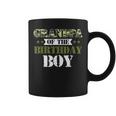 Grandpa Of The Birthday Boy Papa Camo Green Army Party Gift For Mens Coffee Mug