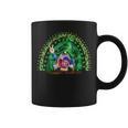 Happy St Patricks Day Cute Gnome Tie Dye Shamrock Rainbow Coffee Mug