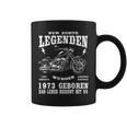 Herren 50. Geburtstag Biker Tassen, Motorrad Chopper 1973 Design