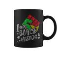 I Am Black Woman Blm Melanin Educated Black History Month Coffee Mug