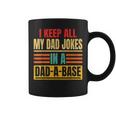 I Keep All My Dad Jokes In A Dad-A-Base Father Dad Vintage Coffee Mug