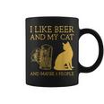 I Like Beer And My Cat And Maybe 3 People I Like Beer Cat Coffee Mug