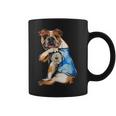 I Love Dad Tattoo English Bulldog Dog Dad Tattooed Gift Coffee Mug