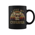 I Love My Chihuahua Vintage Funny Mom Dad Lover Themed Gifts Coffee Mug