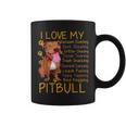 I Love My Pitbull Pittie Mom Dad Youth Gifts Funny Pit Bull Coffee Mug