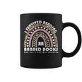 I Survived Reading Banned Books Leopard Librarian Bookworm Coffee Mug