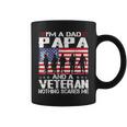 Im A Dad Papa And Veteran Fathers Day Veteran Gifts Idea Coffee Mug