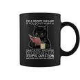 Im A Grumpy Old Lady If You Dont Want Sarcastic Answer Cat Coffee Mug
