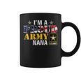 Im A Proud Army Nana American Flag Military Gift Veteran Coffee Mug
