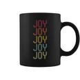 Joy Retro Wordmark Pattern Vintage Personalized 70S Coffee Mug