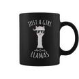 Just A Girl Love Llamas Funny Birthday Gifts AnimalShirt Coffee Mug
