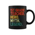 Lehrer der 1. Klasse Held Mythos Legende Tassen im Vintage-Stil