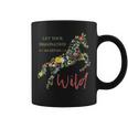 Let Your Imagination Go Wild Botanical Flower Horse Coffee Mug