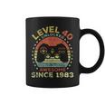 Level 40 Unlocked Awesome Since 1983 40Th Birthday Gaming Coffee Mug