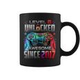 Level 6 Unlocked Awesome Since 2017 6Th Birthday Gaming Coffee Mug
