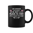 Los Angeles California Ort Zum Besuchen Bleiben Usa City Tassen