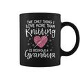 Love Knitting For Women Grandma Mother Yarn Knit Coffee Mug