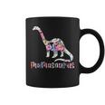 Mamasaurus Dinosaur Gift Cute Birthday Mom Dino Flowers Coffee Mug