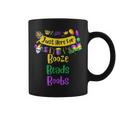 Mardi Gras For Men Women Im Just Here For Booze Beads Boobs Coffee Mug