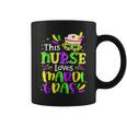 Mardi Gras Nurse This Nurse Loves Mardi Gras Funny Colorful Coffee Mug
