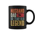 Mens 50Th Birthday Dad Husband Legend Funny Vintage 50 Years Old Coffee Mug
