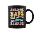 Mens Awesome Dads Have Tattoos Tattooed Dad Funny Fathers Day Coffee Mug