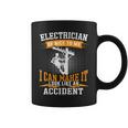 Mens Be Nice To Me Im An Electritian Funny Handyman Dad Coffee Mug