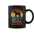 Mens Best Schnauzer Daddy Fathers Day Mini Schnauzer Dad Coffee Mug