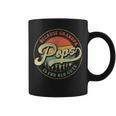 Mens Pops Because Grandpa Is For Old Guys Funny Dad Grandpa Gift Coffee Mug