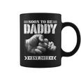 Mens Soon To Be Daddy Est2023 Retro Fathers Day New Dad Coffee Mug