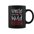 Mens Uncle Of The Wild One Plaid Lumberjack 1St Birthday Coffee Mug
