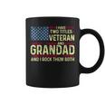 Mens Usa I Have Two Titles Veteran And Grandad I Rock Them Both Coffee Mug