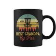 Mens Vintage Best Grandpa By Par Disc Golf Gift Dad Fathers Papa V2 Coffee Mug