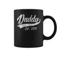 Mens Vintage Daddy Father Est 2021 New Dad Coffee Mug