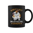 Mens World´S Best English Bulldog Grandpa Dog Owner Funny Men Coffee Mug
