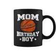 Mom Of The Birthday Boy Basketball Mother Mama Funny Coffee Mug