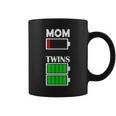Mom Twins Low Battery Tired Mom Shirt Mothers Day Coffee Mug