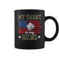 My Daddy Is My Hero Military Dad American Flag Army Proud Ar Coffee Mug